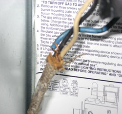 Air conditioning repair. Problem electrical wiring.