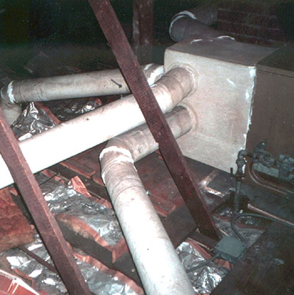 Asbestos air ducts are very common in heating and air conditioning systems here in Orange County, Los Angeles County and Riverside County