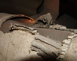 Asbestos ducts often are broken ducts. They cannot be repaired.