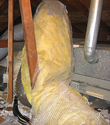 Crushed air conditioner air ducts can cause the air conditioner compressor to fail