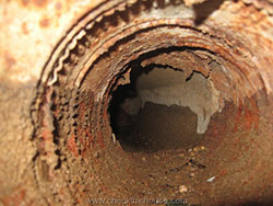 Underground ducting polluting the indoor air
