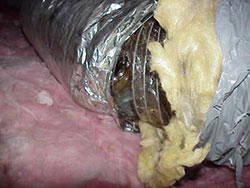 Poor indoor air quality can be traced to broken air ducts